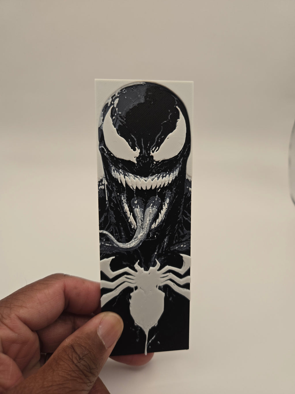 Venom 3D Printed Bookmark