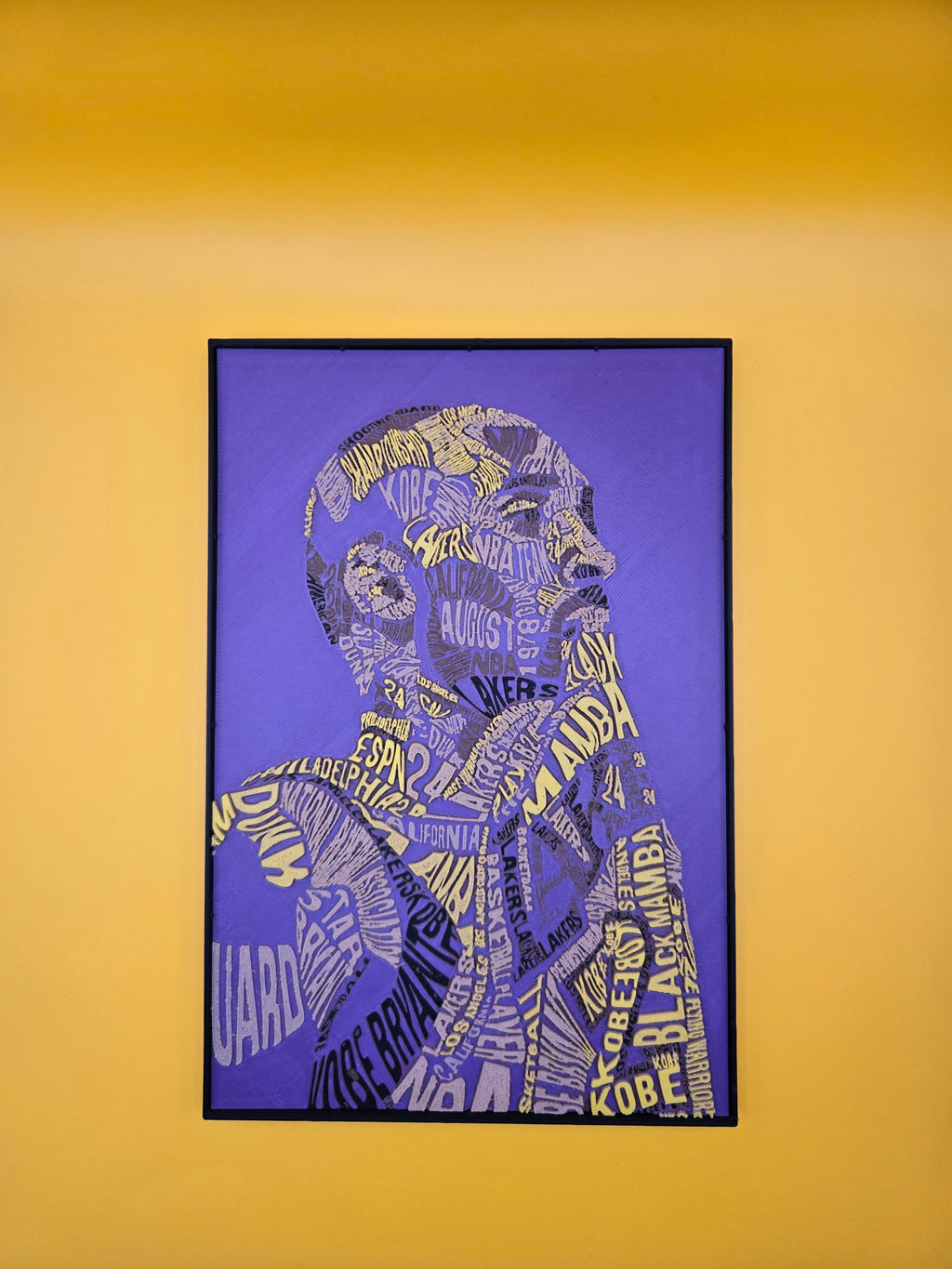 Kobe Bryant HueForge Art – 3D Printed Tribute