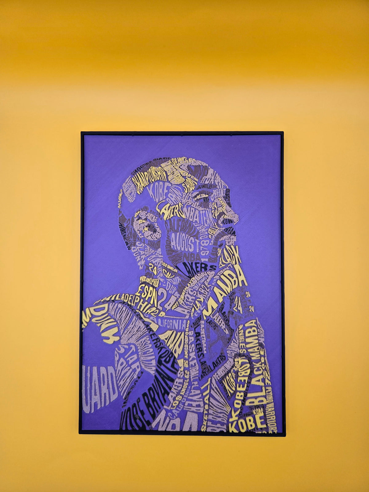 Kobe Bryant HueForge Art – 3D Printed Tribute