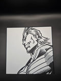 All Might My Hero Academia HueForge 3D Printed Wall Art