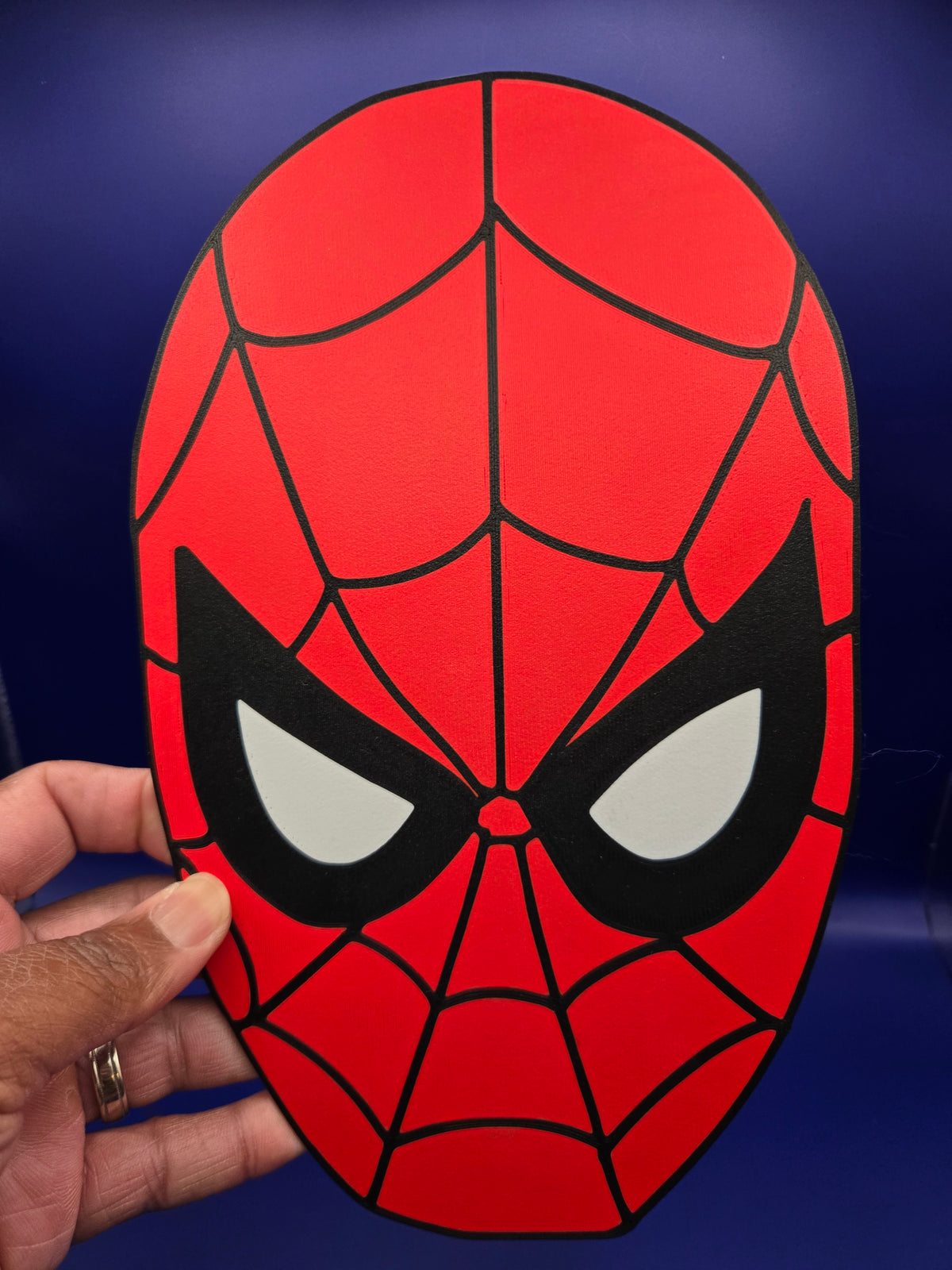 Spider-Man Giant Head 3D Printed Wall Art