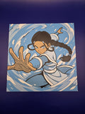 Katara 3D Printed HueForge Avatar Wall Art