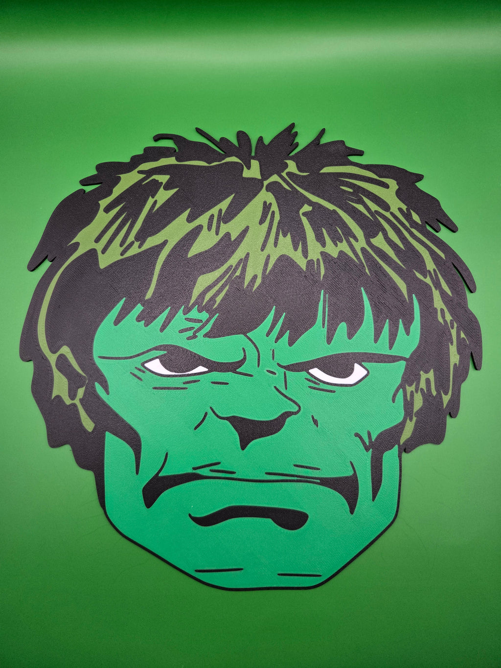 Hulk Giant Head 3D Printed Wall Art
