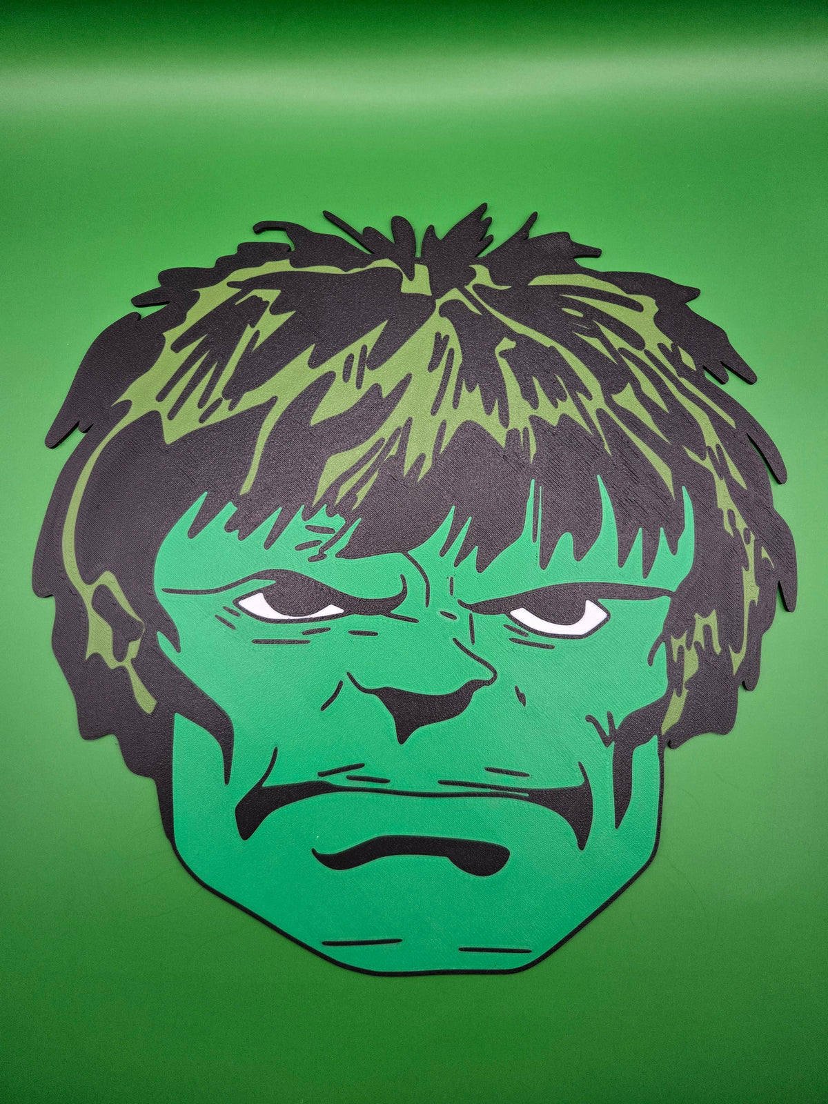 Hulk Giant Head 3D Printed Wall Art