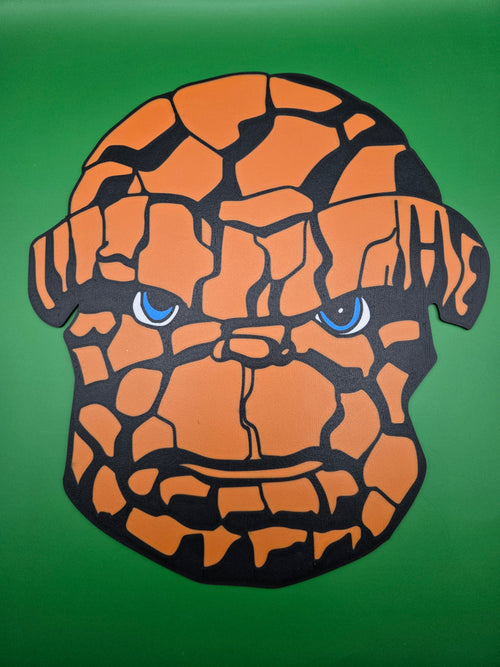 3D Printed F4 Comic Character Head Wall Art