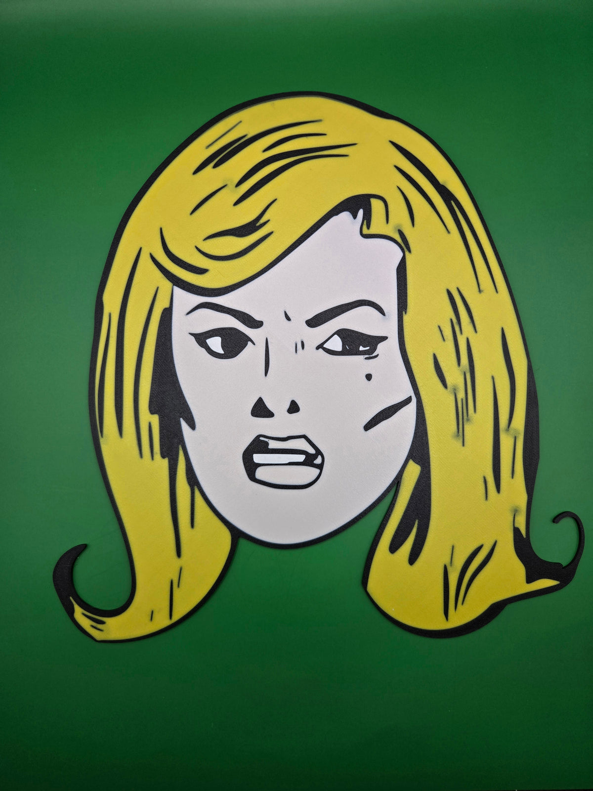 3D Printed F4 Comic Character Head Wall Art