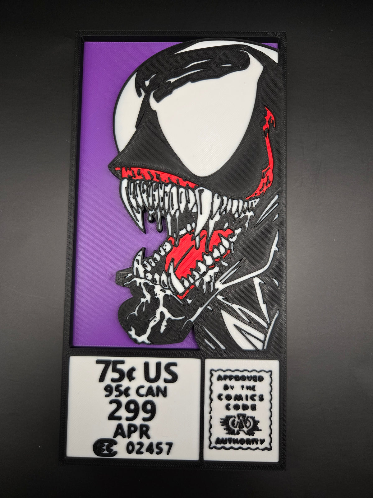 Venom Head Comic Corner Box