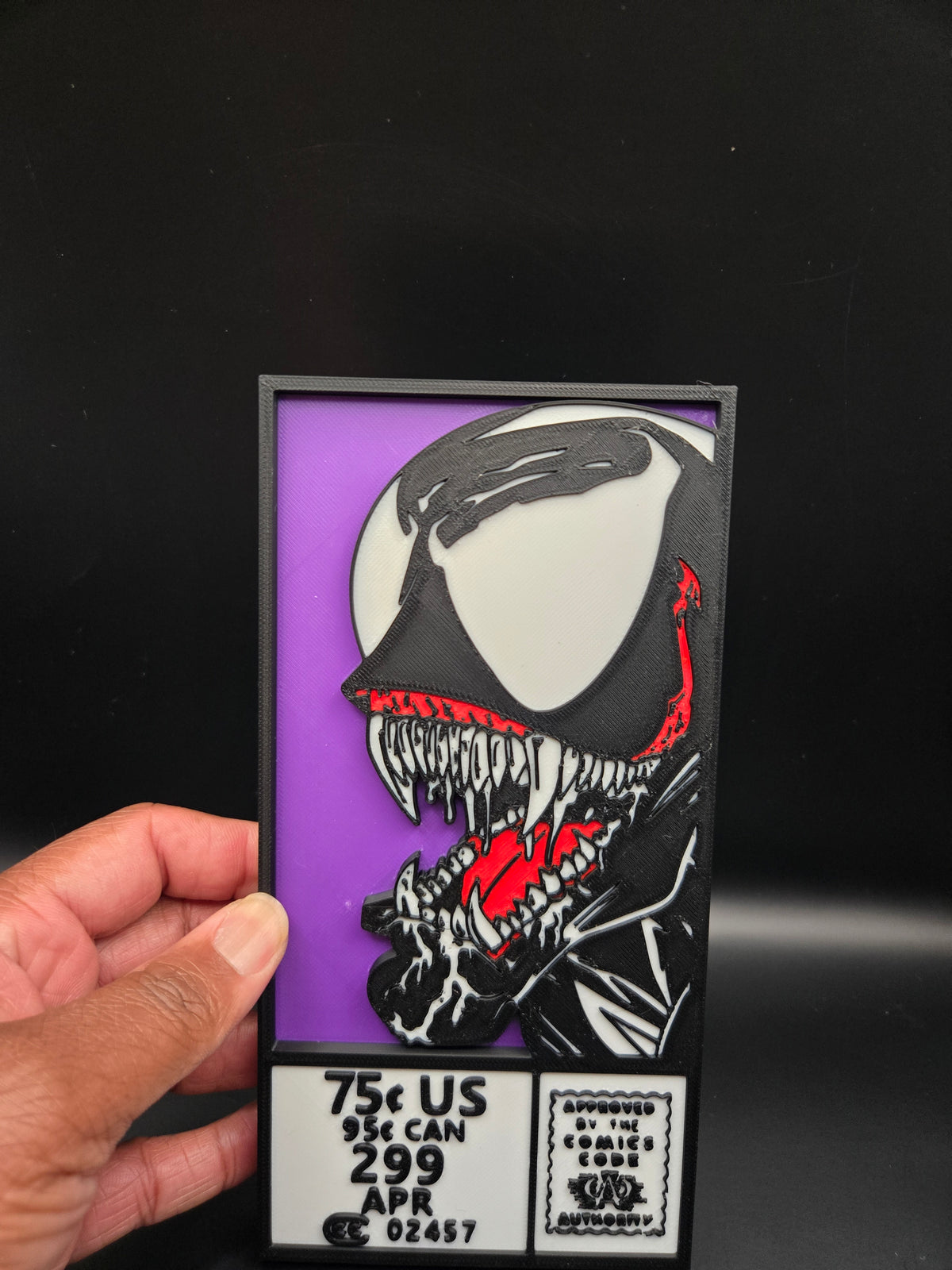 Venom Head Comic Corner Box