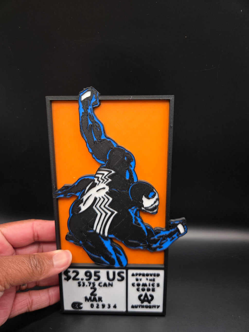 Hanging Venom Comic Corner Box
