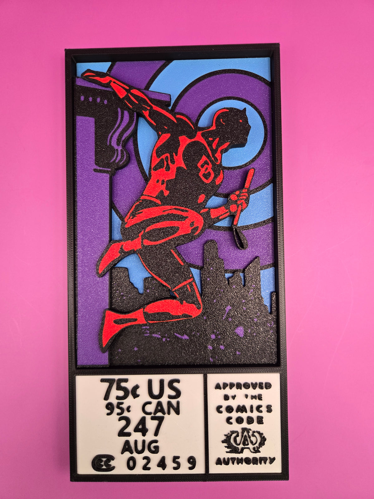 Hanging Daredevil Comic Corner Box
