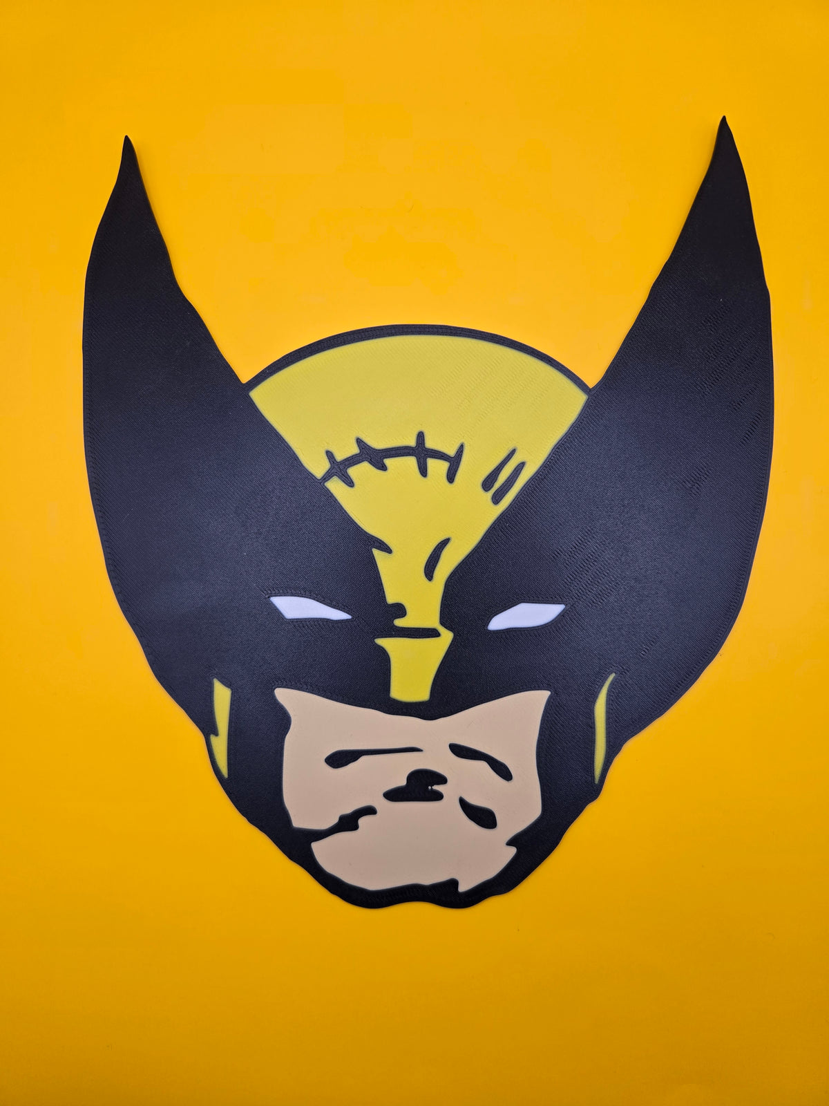 Wolverine Giant Head 3D Printed Wall Art