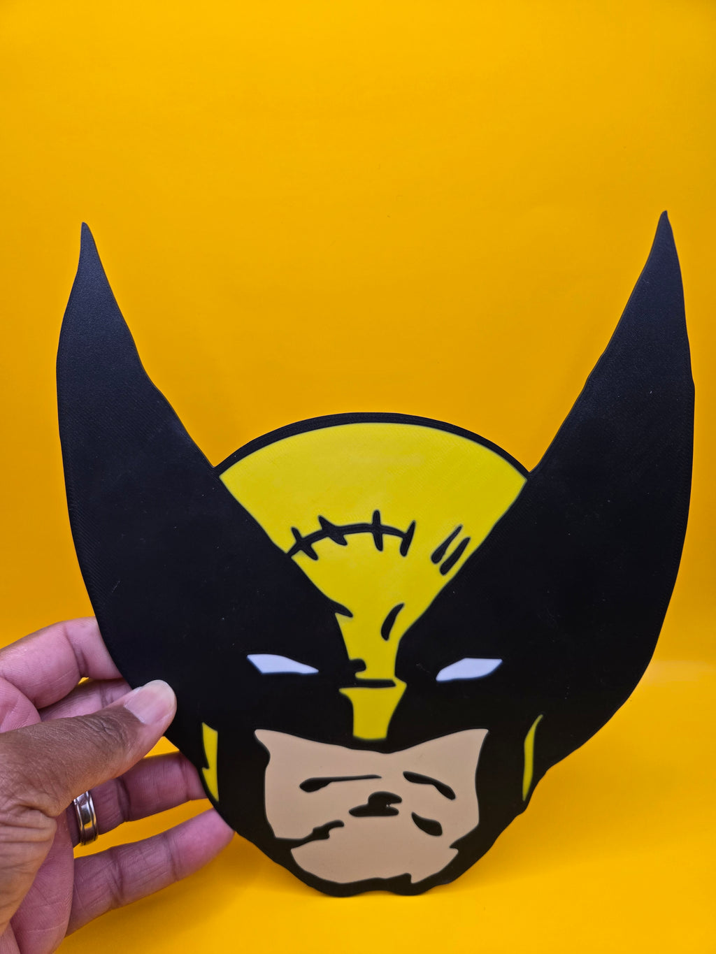 Wolverine Giant Head 3D Printed Wall Art