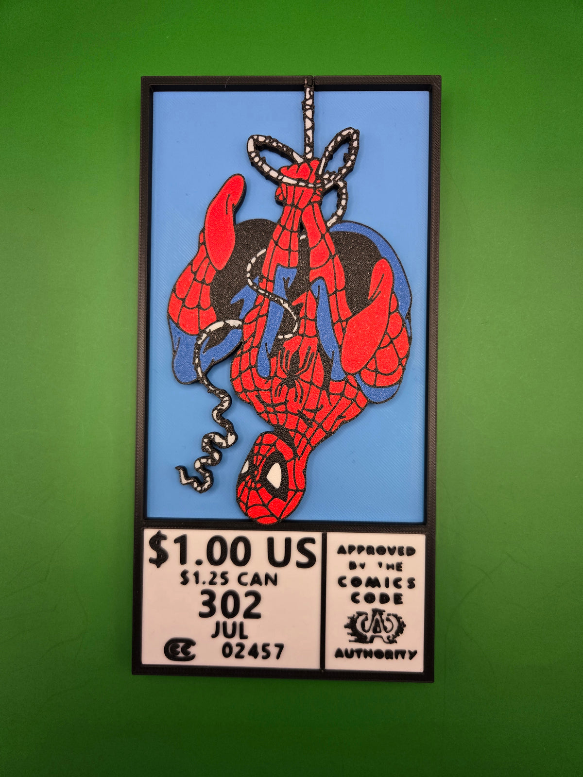 Hanging Spidey Comic Cover Box