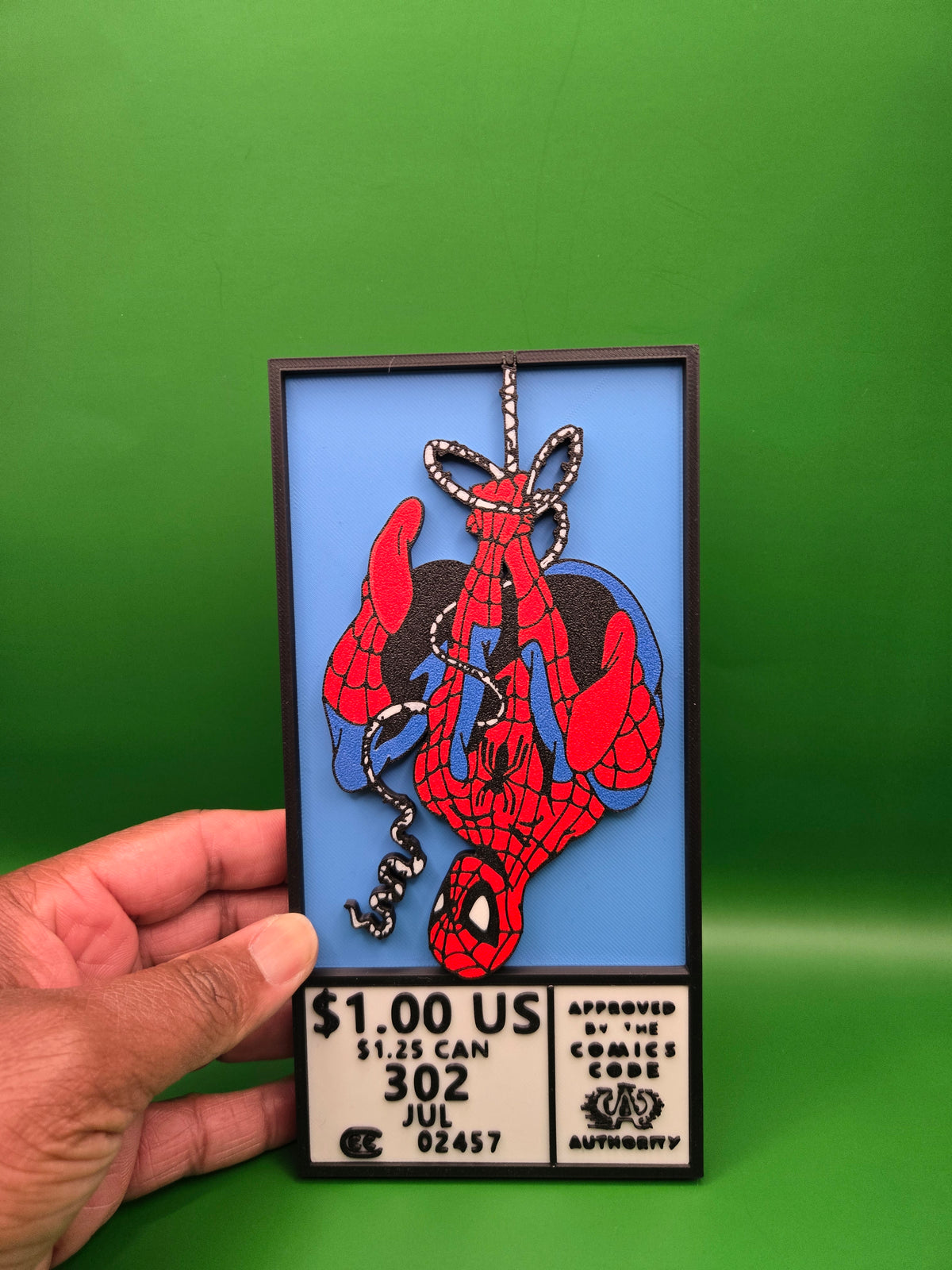 Hanging Spidey Comic Cover Box