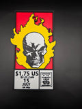 Ghost Rider Head Comic Corner Box