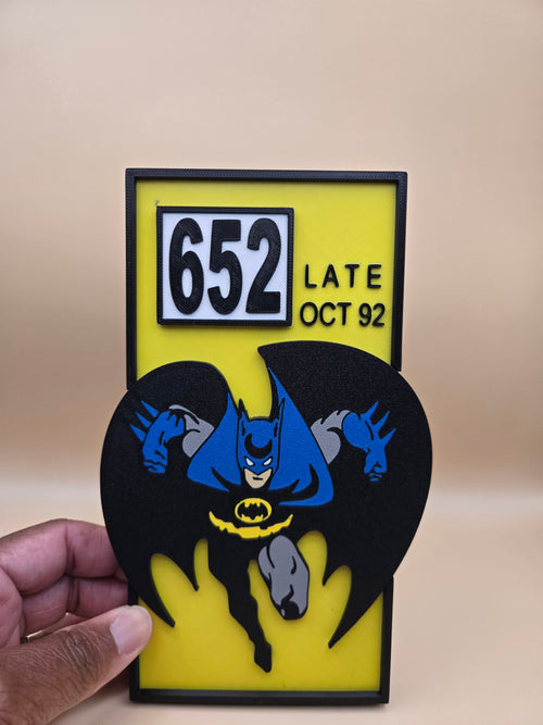Batman Comic Corner Box – 3D Printed Wall Art