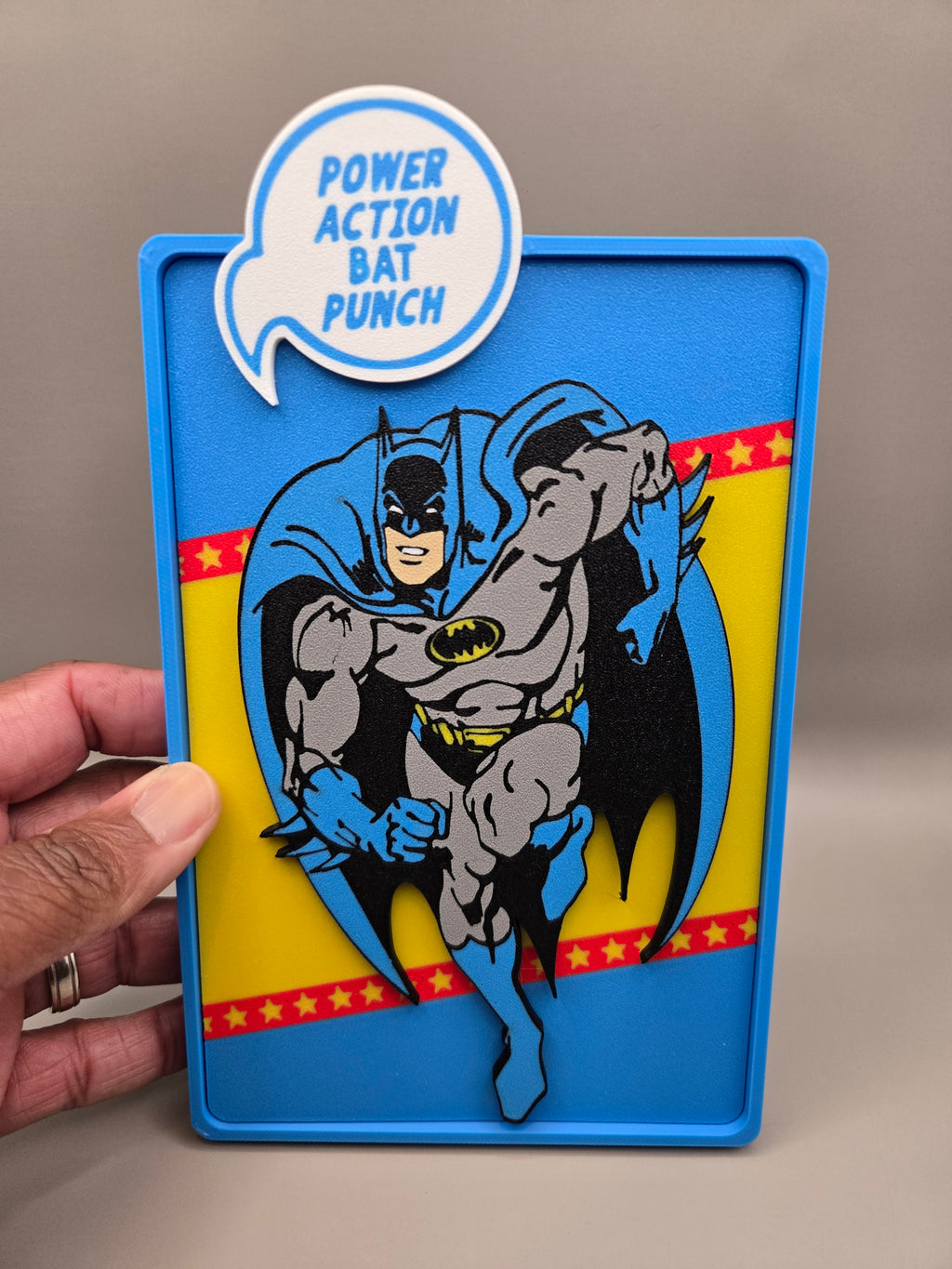 Batman Comic Corner Box – 3D Printed DC Wall Art
