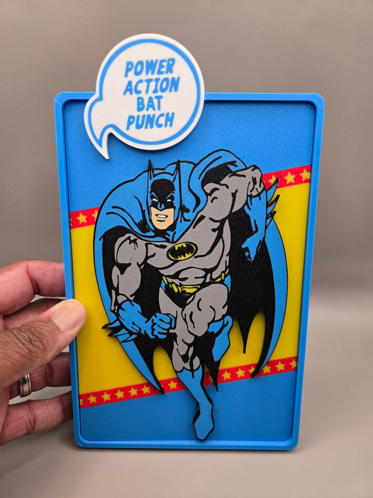 Batman Comic Corner Box – 3D Printed DC Wall Art
