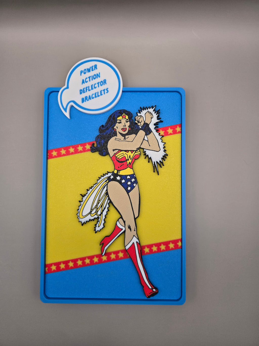 Wonder Woman Comic Corner Box – 3D Printed DC Wall Art