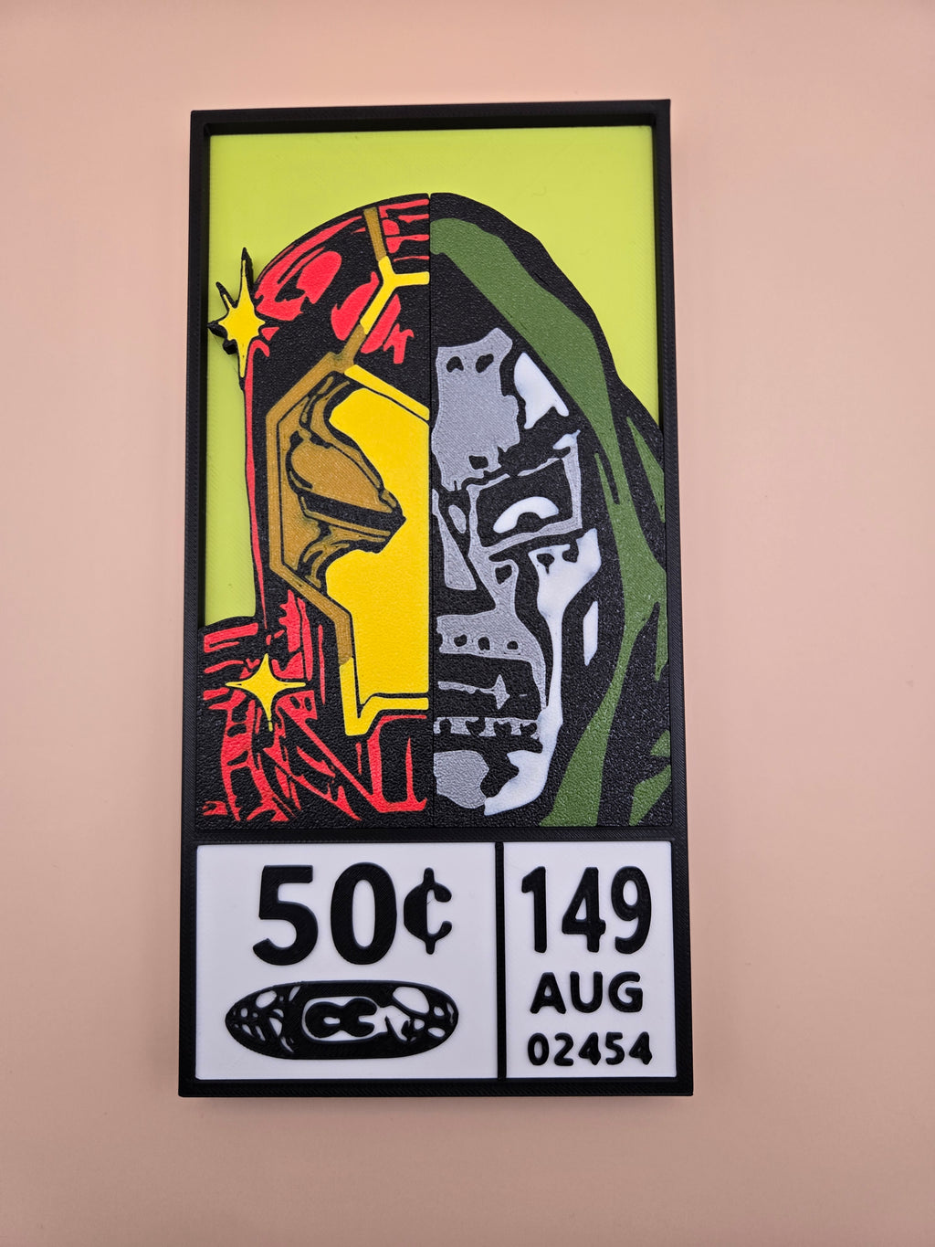 Iron Man / Dr Doom Comic Corner Box – 3D Printed Marvel Wall Art