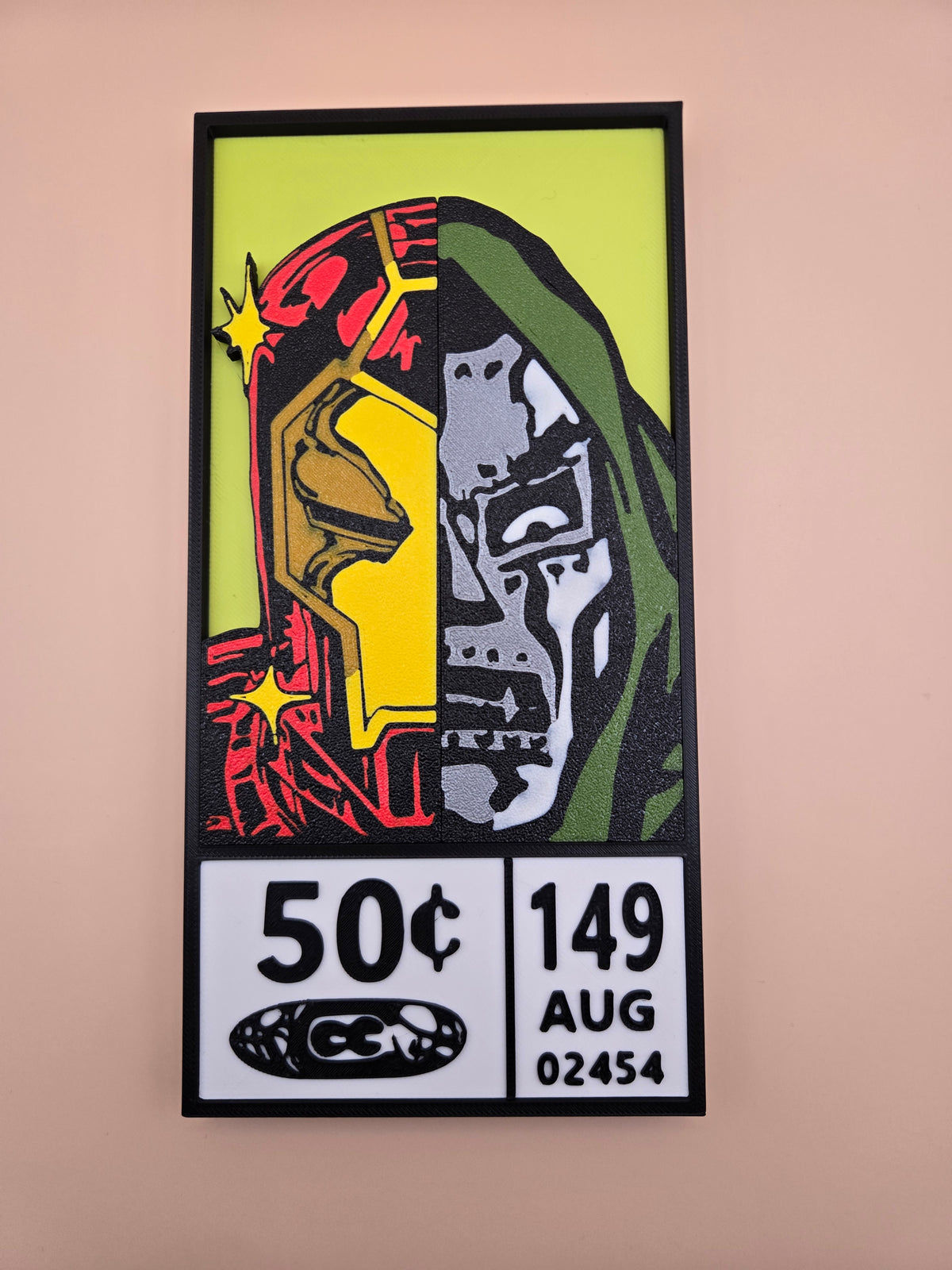 Iron Man / Dr Doom Comic Corner Box – 3D Printed Marvel Wall Art