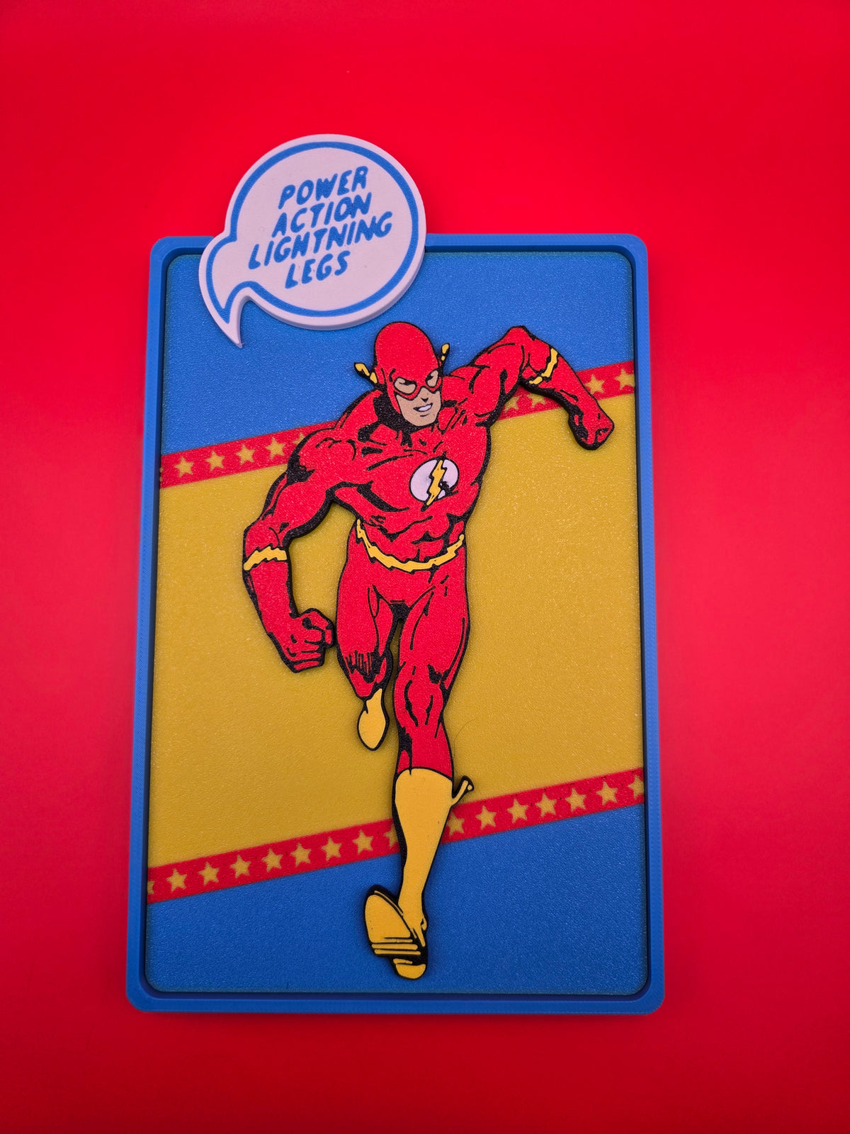 The Flash Comic Corner Box – 3D Printed DC Wall Art