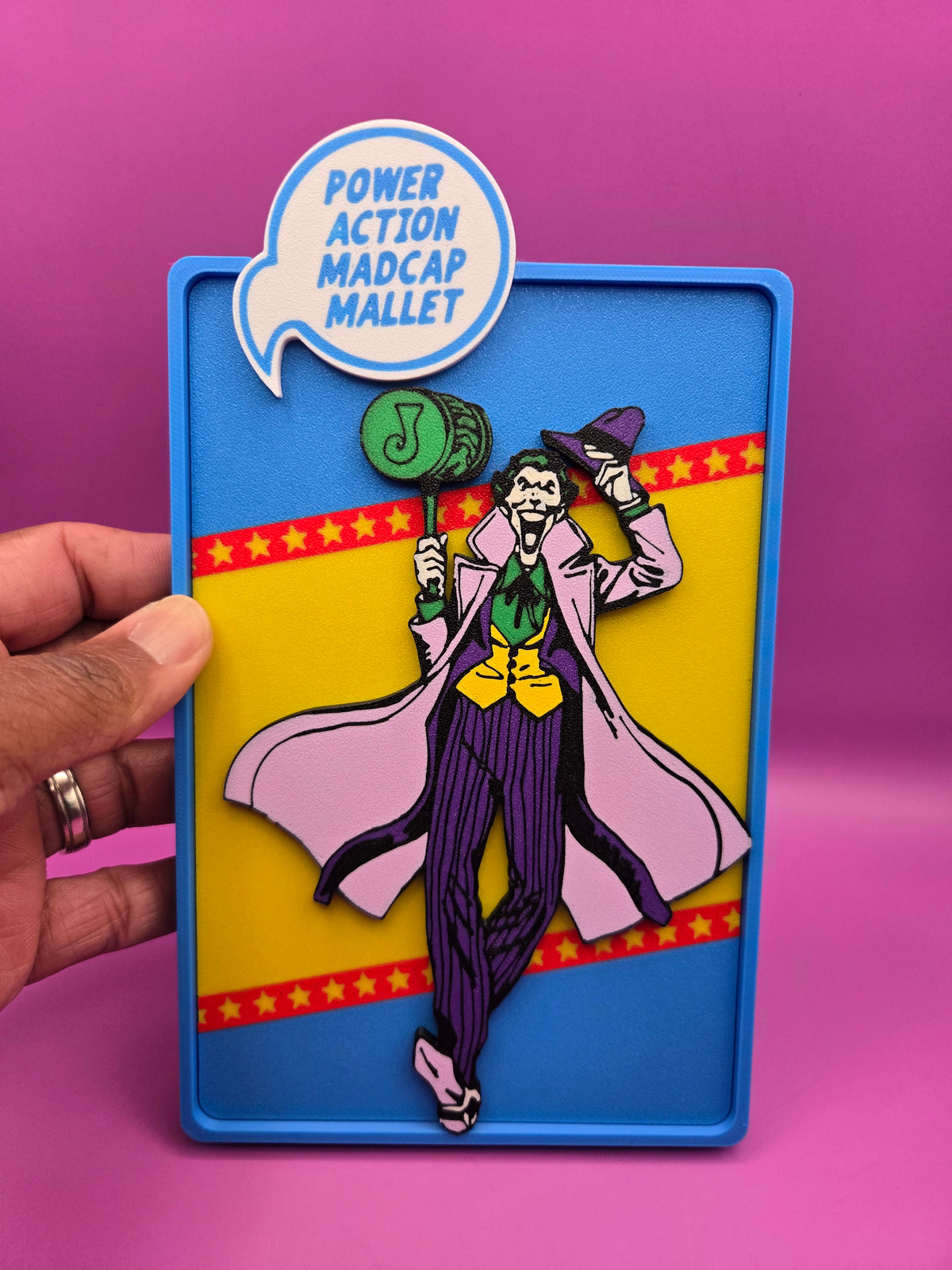 Joker Comic Corner Box – 3D Printed DC Comics Wall Art