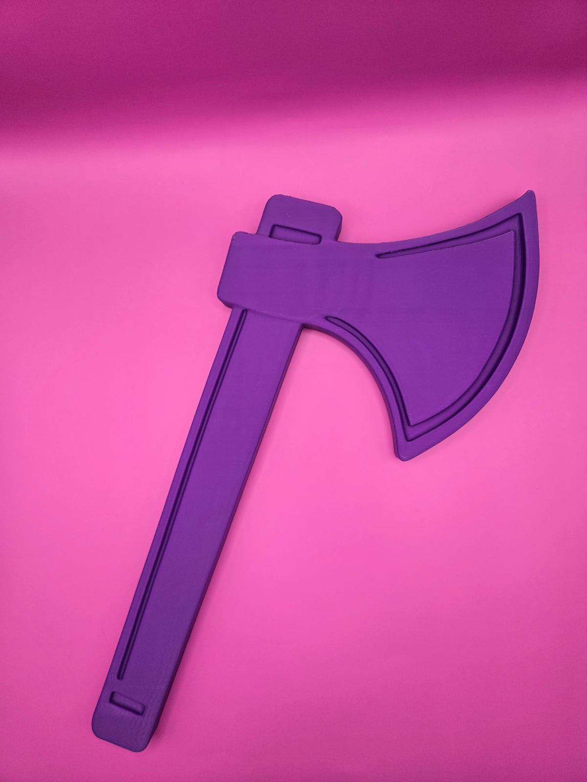 Purple Tomahawk 3D Print – Alcorn Inspired Braves Spirit Wall Décor