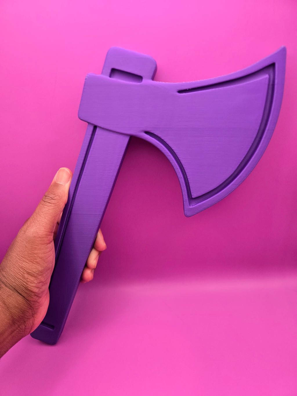 Purple Tomahawk 3D Print – Alcorn Inspired Braves Spirit Wall Décor