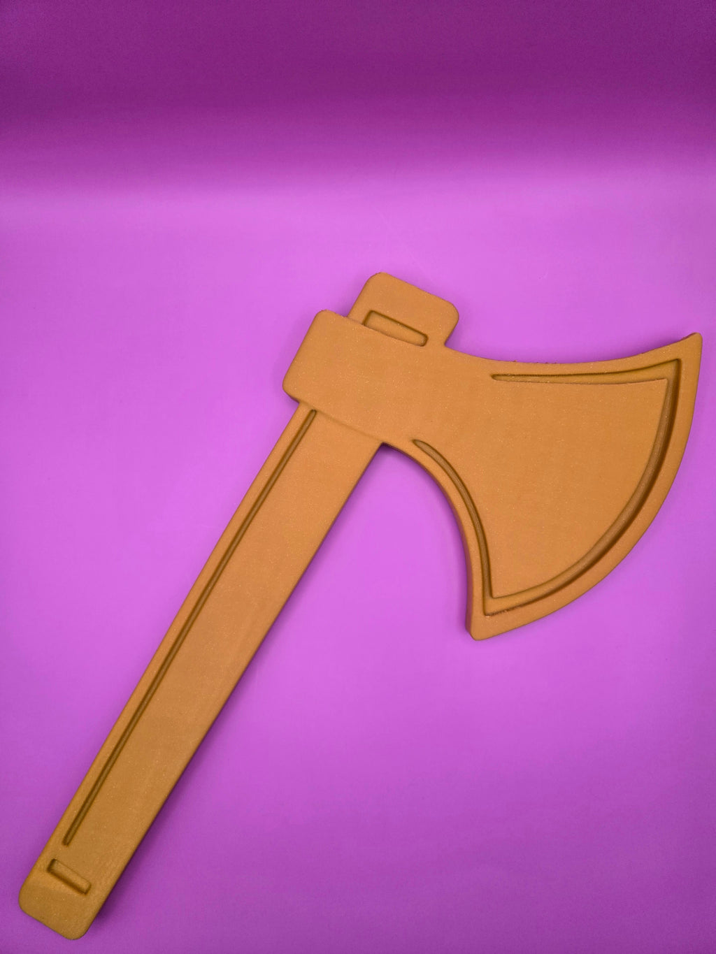 Gold Tomahawk 3D Print – Alcorn Inspired Braves Spirit Wall Décor