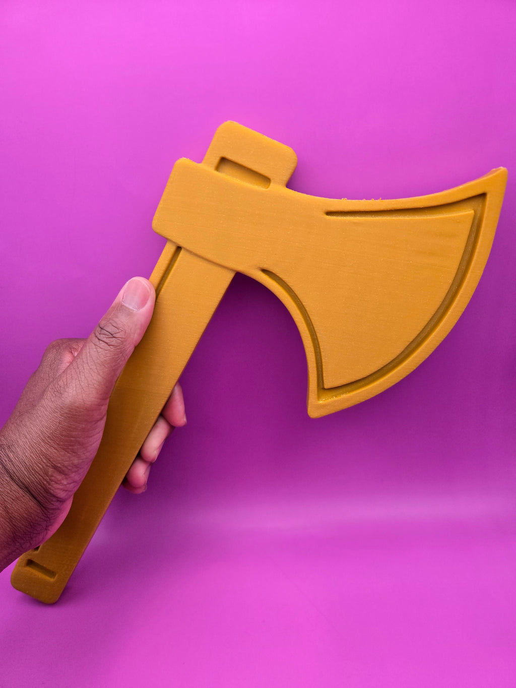 Gold Tomahawk 3D Print – Alcorn Inspired Braves Spirit Wall Décor