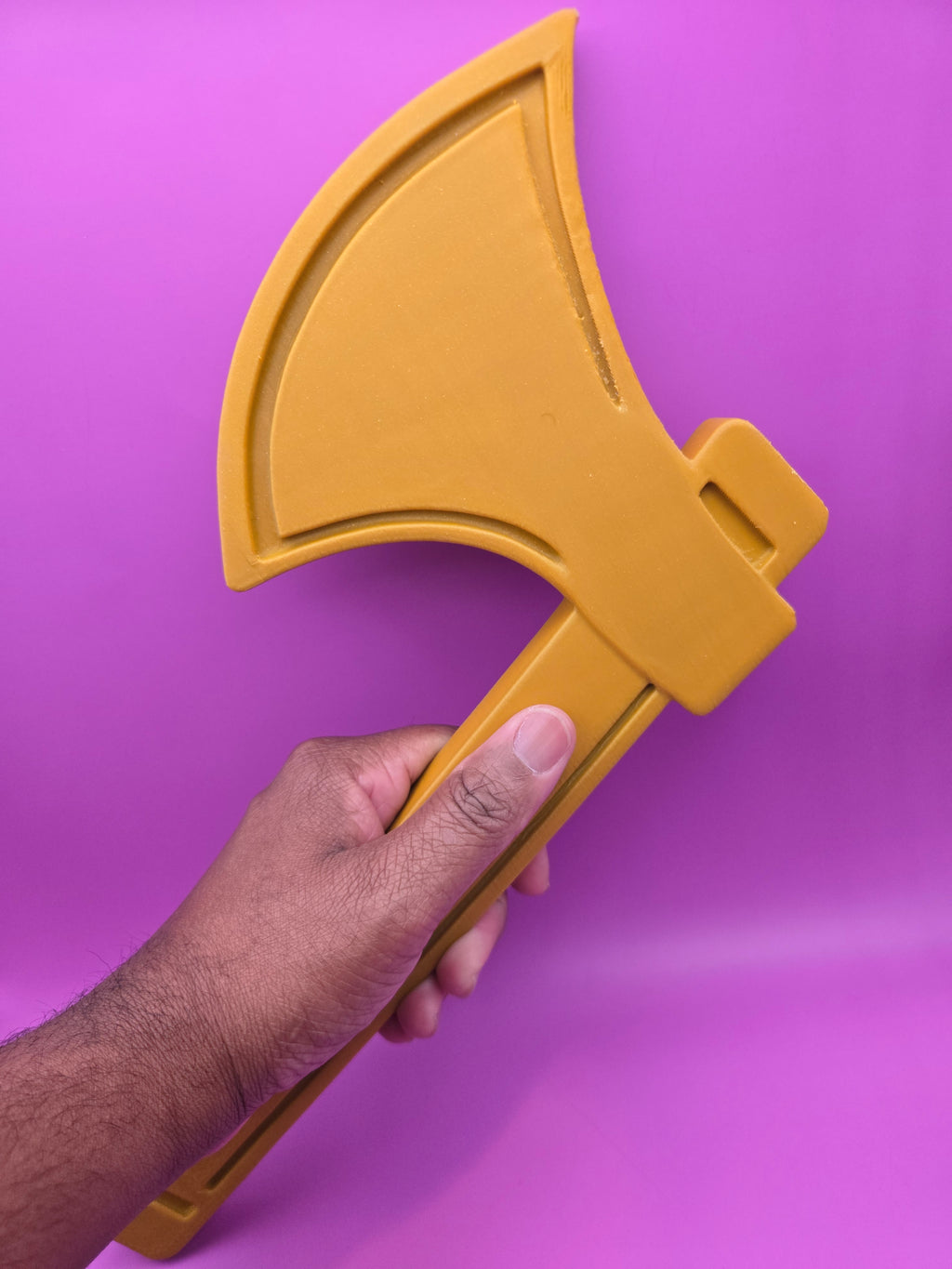 Gold Tomahawk 3D Print – Alcorn Inspired Braves Spirit Wall Décor