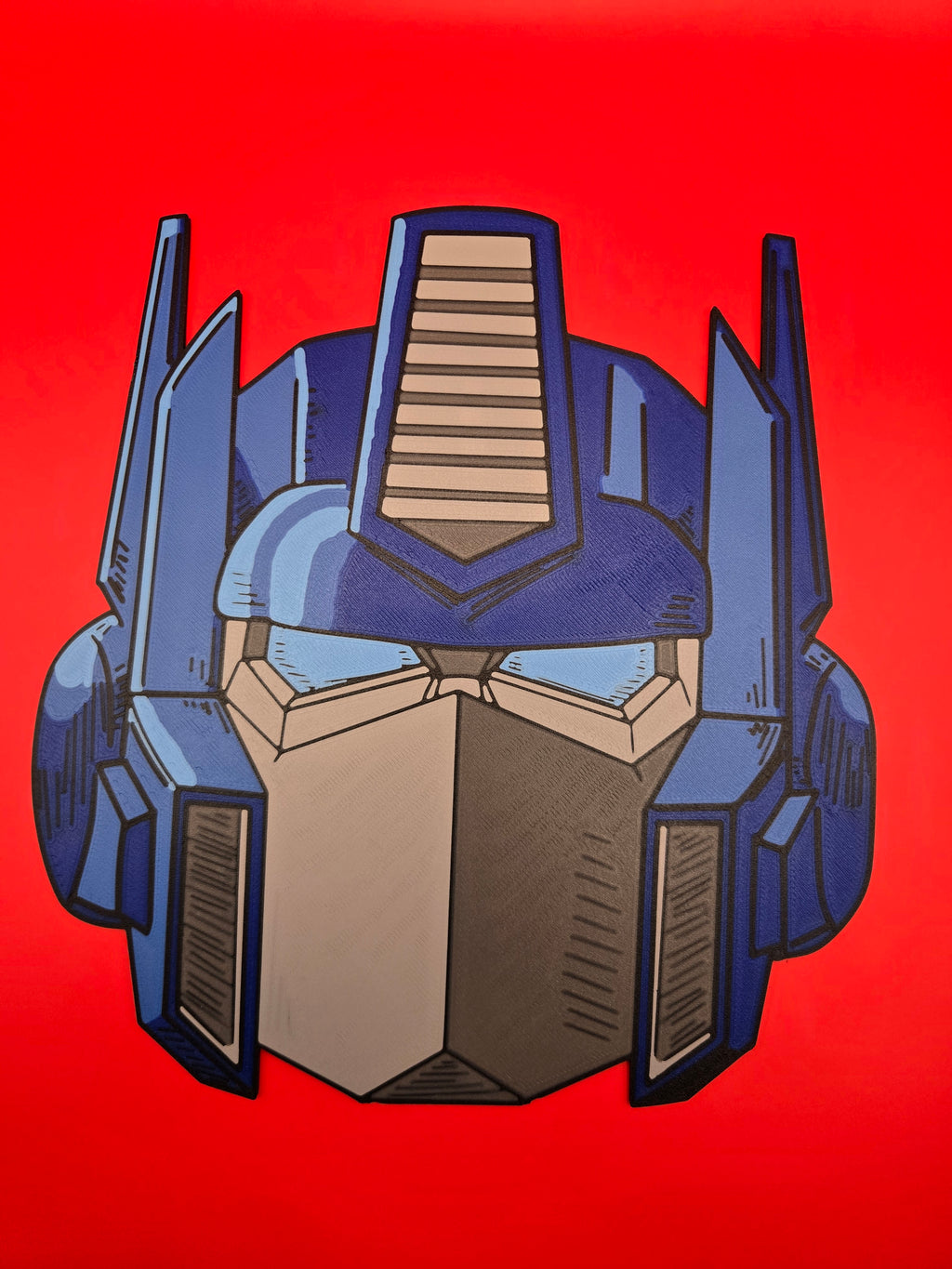 Optimus Prime Giant Head Wall Art | 3D Printed Transformers