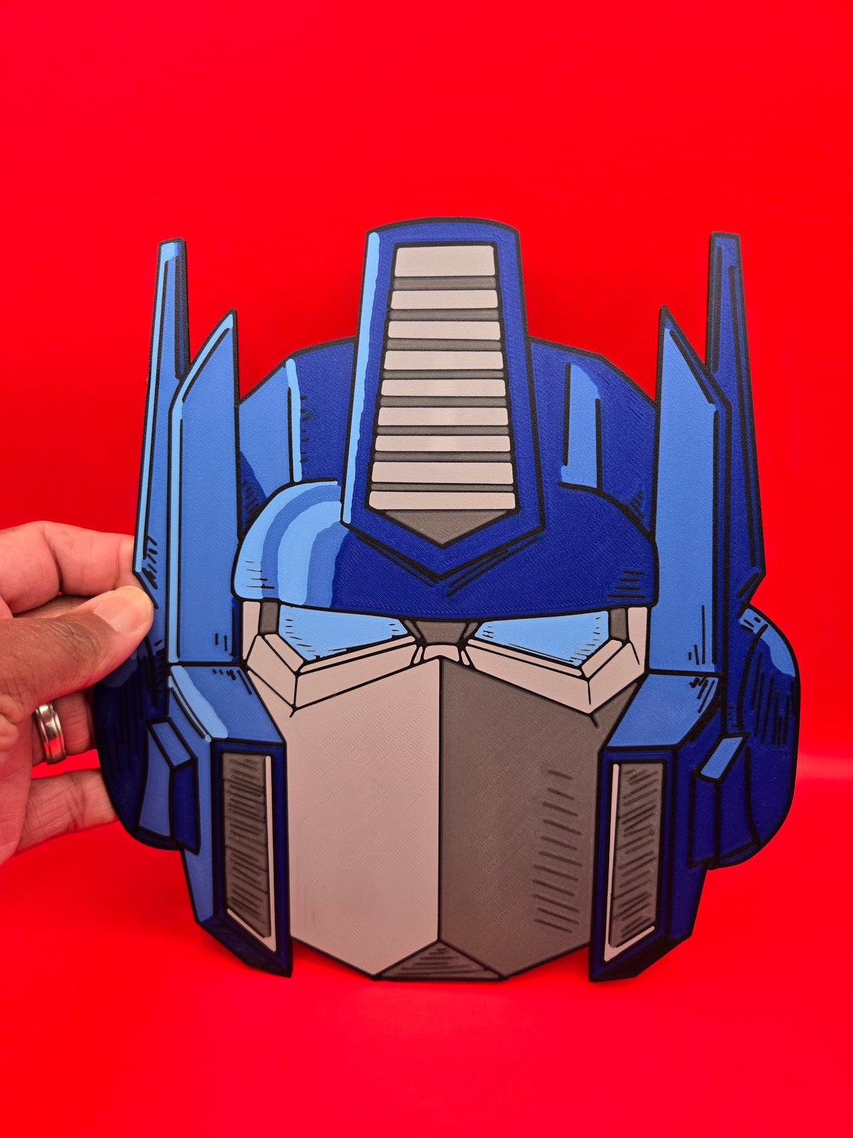 Optimus Prime Giant Head Wall Art | 3D Printed Transformers