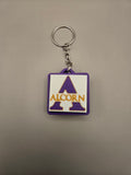Alcorn Clicker Keychain – Purple, Gold & White 3D Printed Fidget Keychain