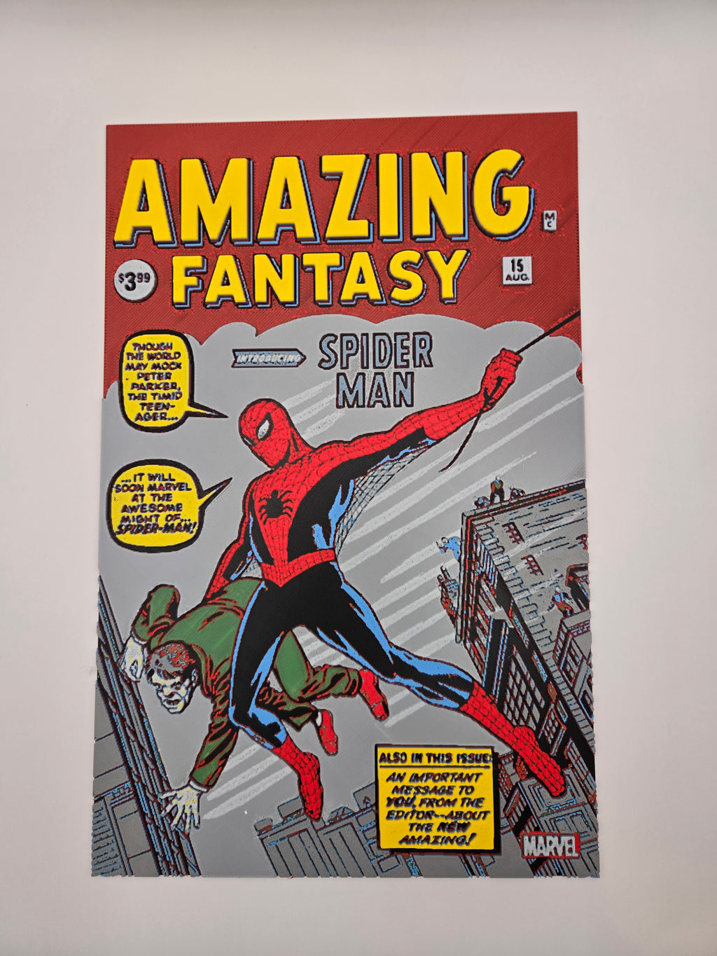 Spider-Man Amazing Fantasy #15 Hueforge Art