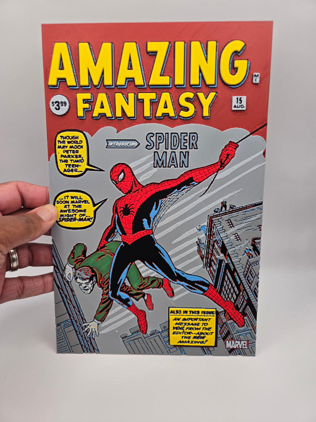 Spider-Man Amazing Fantasy #15 Hueforge Art