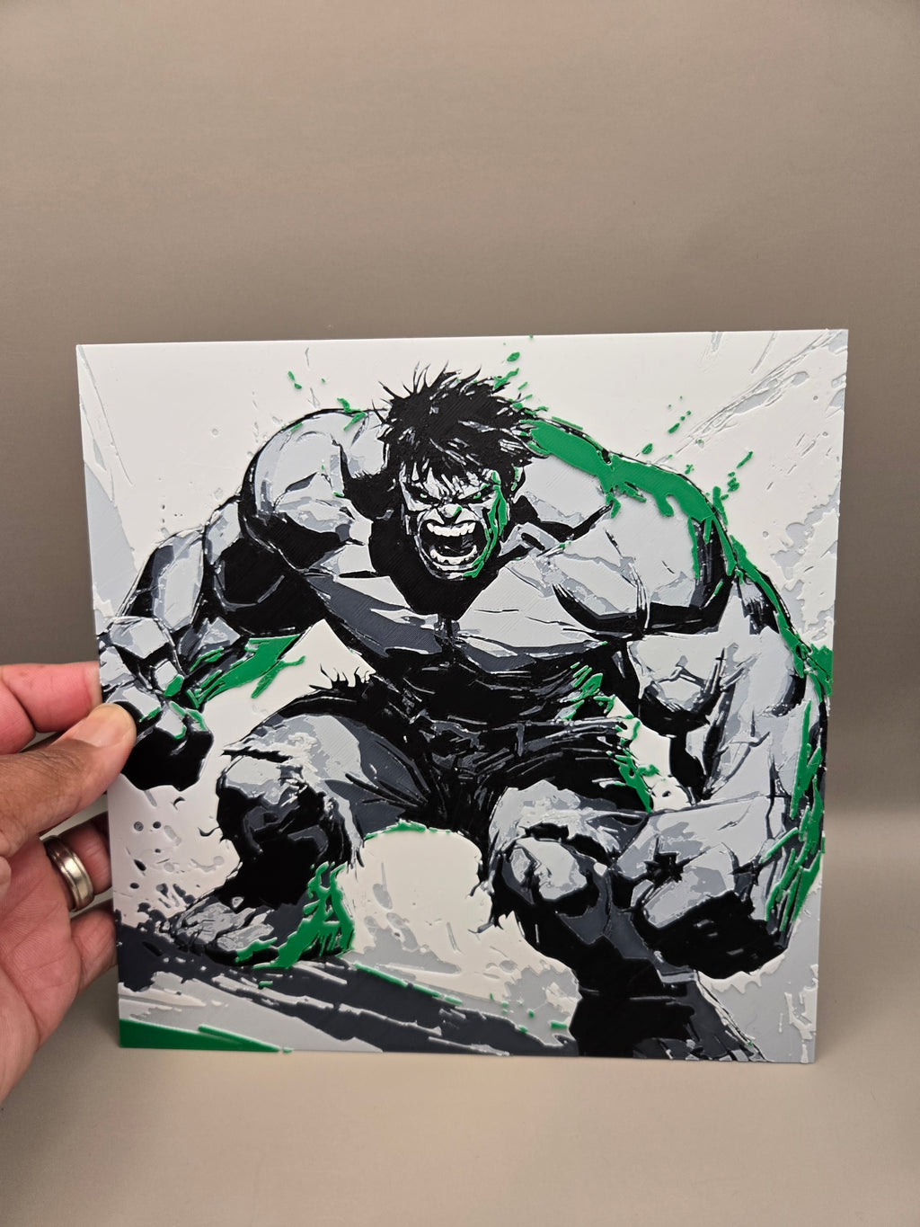 Hulk Hueforge Art | 3D Printed Incredible Hulk