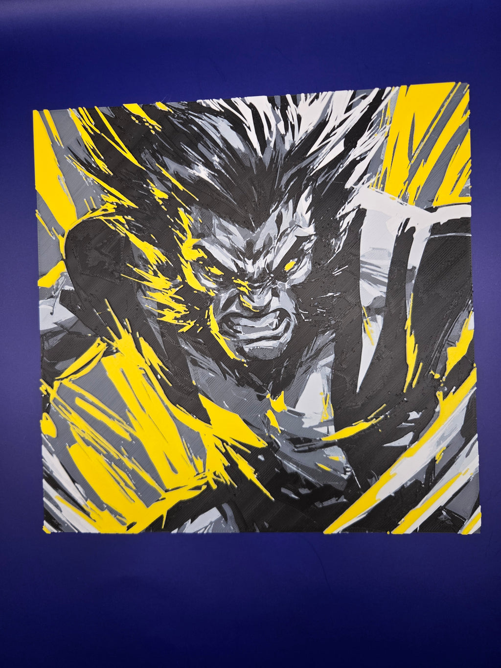 Wolverine Hueforge Art | 3D Printed X-Men Wall Art