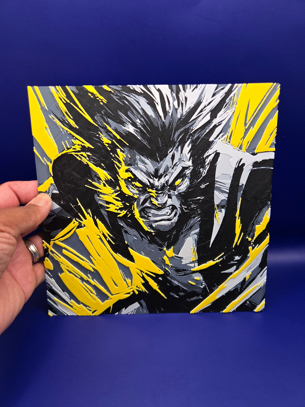 Wolverine Hueforge Art | 3D Printed X-Men Wall Art