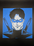 Nightwing Hueforge Art | 3D Printed DC Comic Wall Art