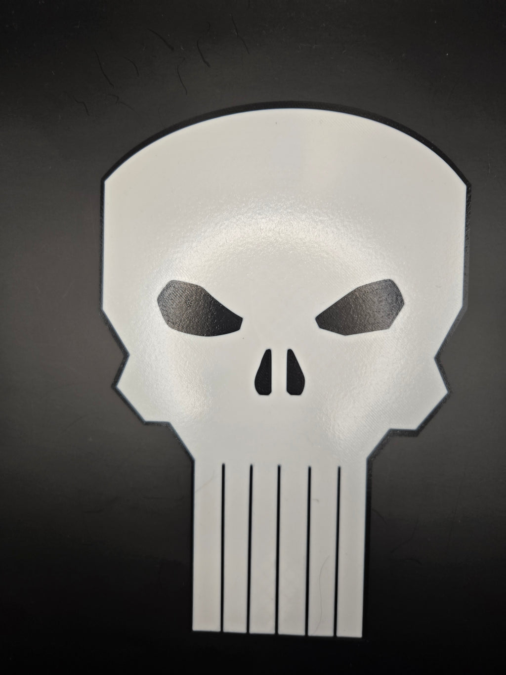 Punisher Skull Giant Head Wall Art | 3D Printed Punisher-Inspired Skull