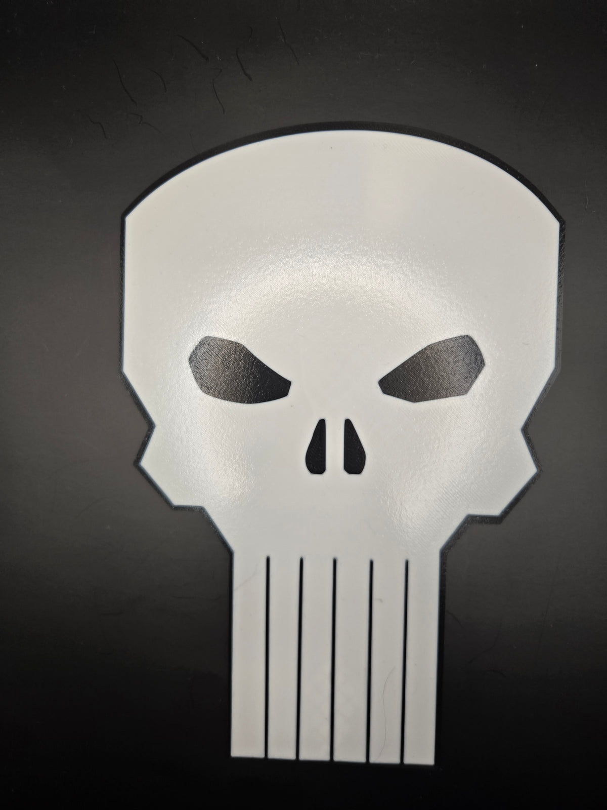 Punisher Skull Giant Head Wall Art | 3D Printed Punisher-Inspired Skull