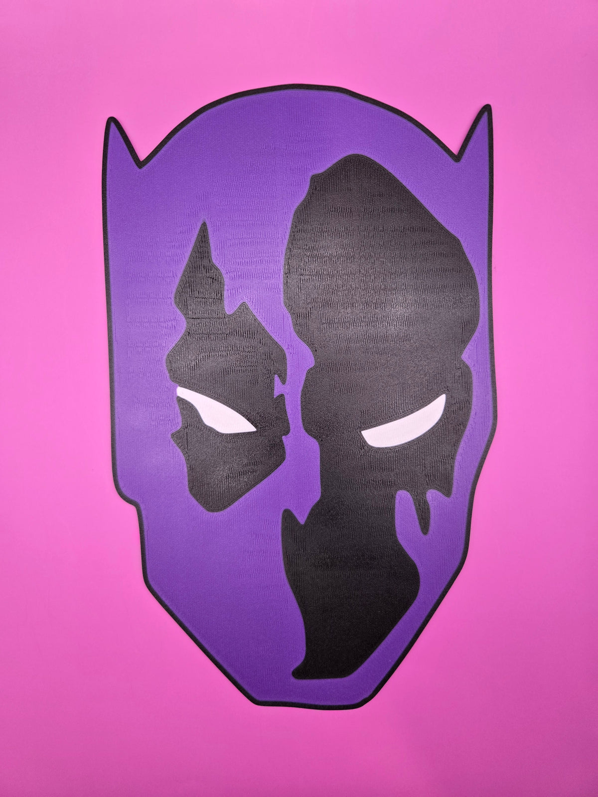 Black Panther Giant Head Wall Art | 3D Printed Wakanda-Inspired
