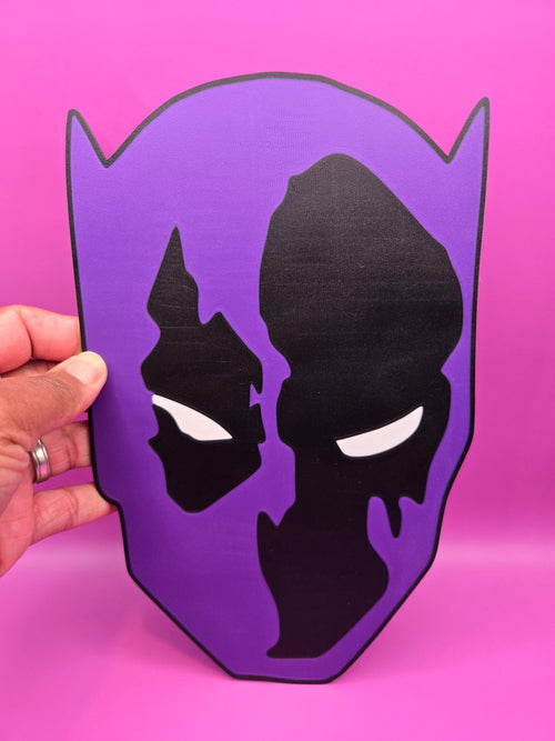Black Panther Giant Head Wall Art | 3D Printed Wakanda-Inspired