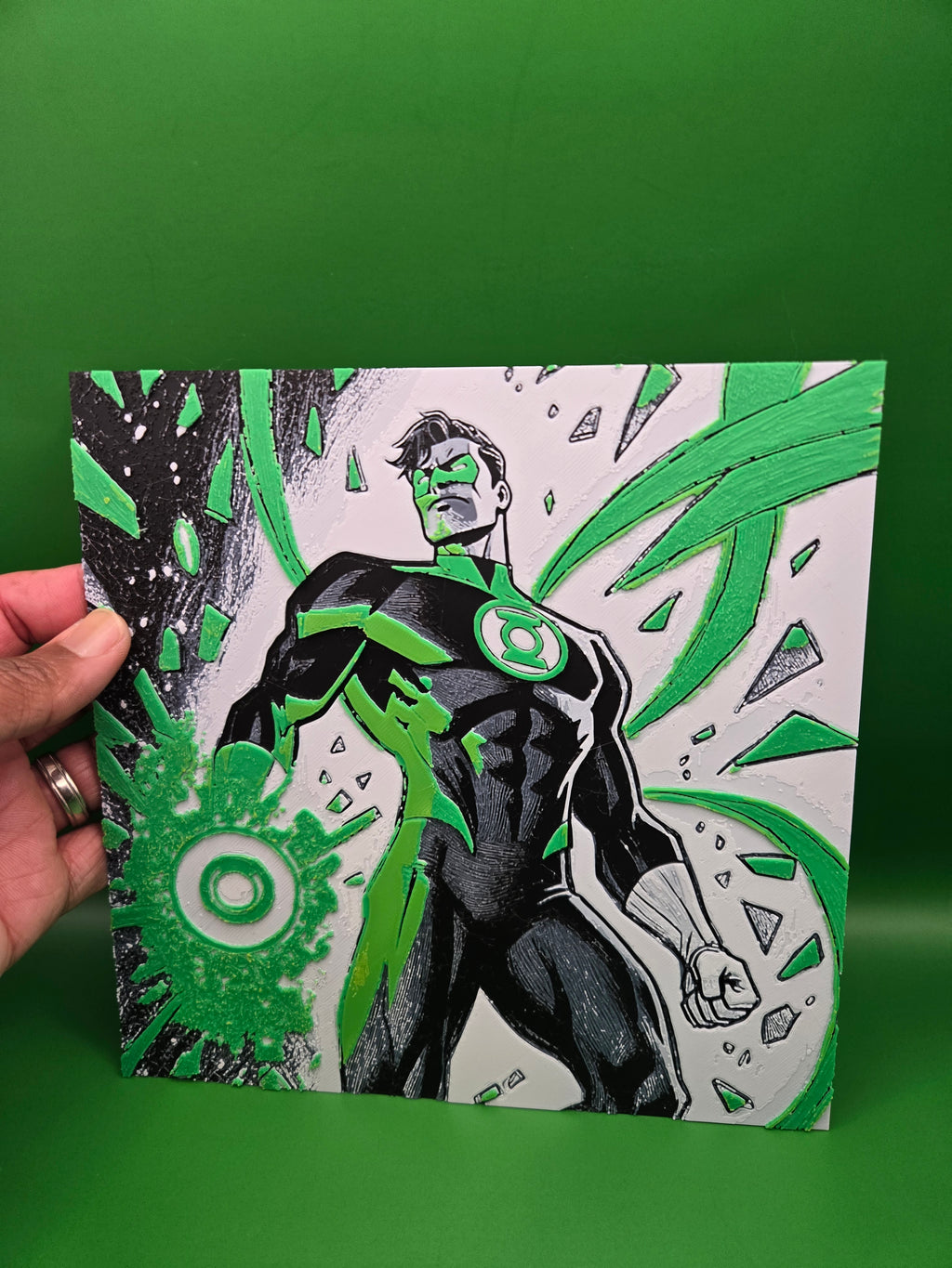 Green Lantern Hueforge Art | Green Lantern Corps Decor