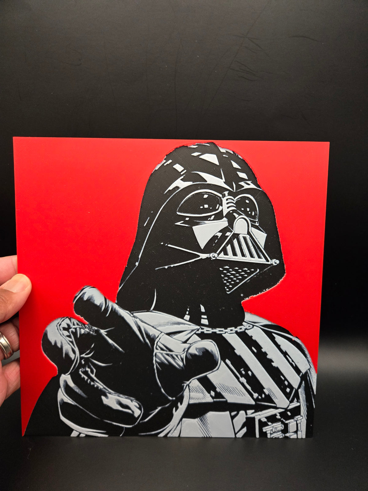 Darth Vader Hueforge Art | 3D Printed Star Wars-Inspired Wall Art