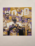 Lakers Legends – Past & Present Version 2 | HueForge 3D Printed Wall Art