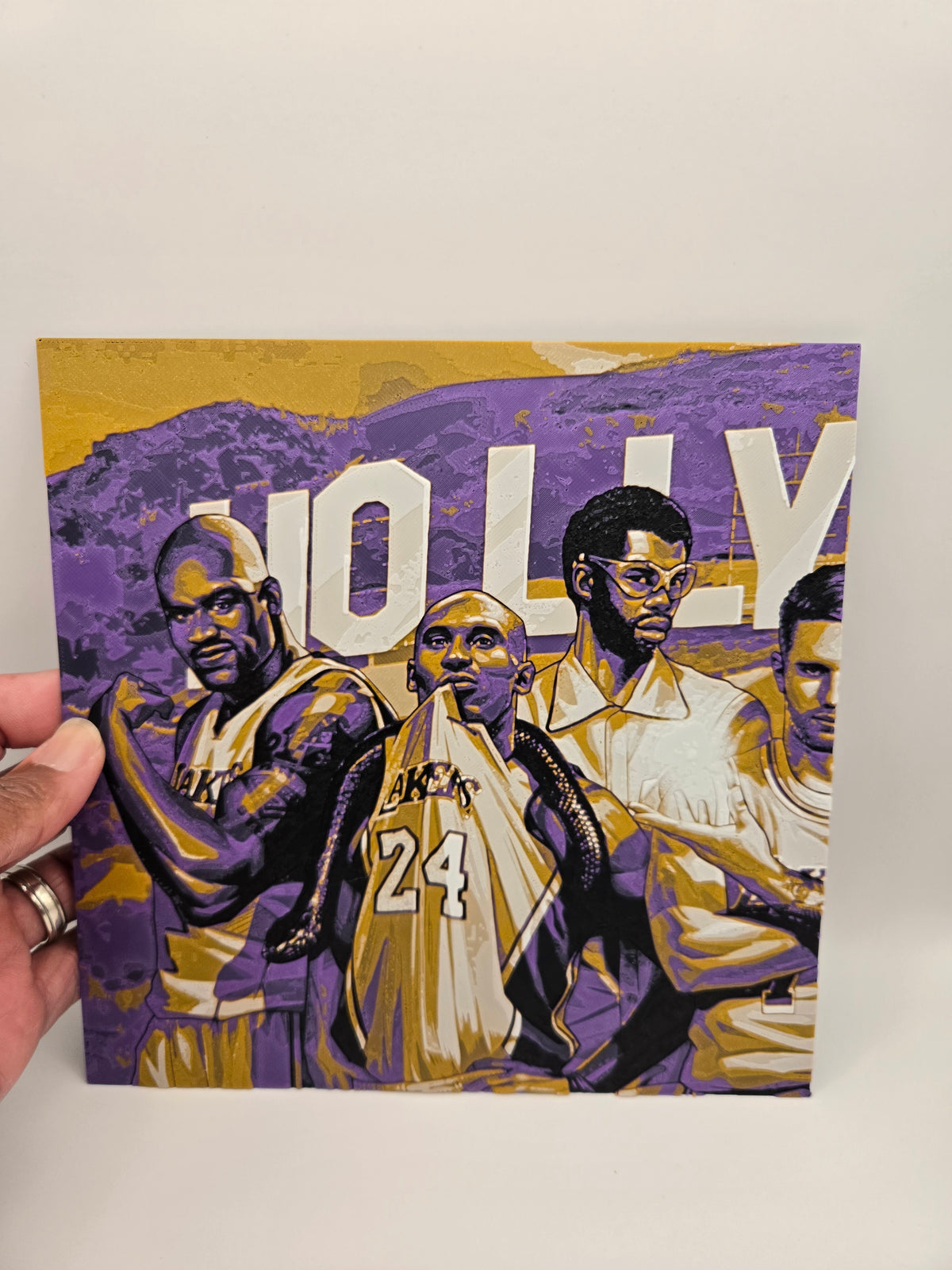 Lakers Legends – Past & Present Version 1 | HueForge 3D Printed Wall Art