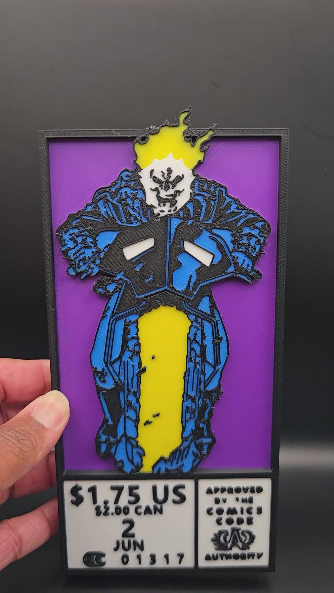 Ghost Rider Motorcycle Comic Corner Box